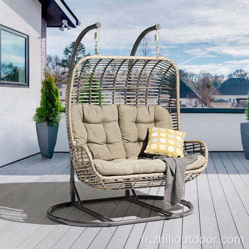 Famille Mobilier extérieur Jardin Double swing chaise de swing